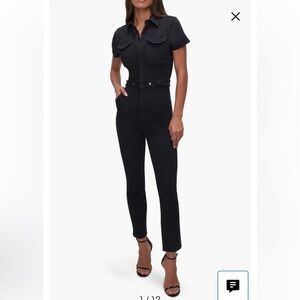 Good American Sleek Black Jumpsuit, Size XS
